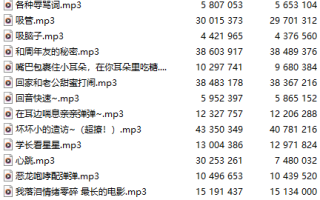 【中文音声/36集合集/共534M】#初芝学姐 部分付费音声&特典合集 【舔耳/哄睡/R18情景】【6小时合集/36A/MP3】