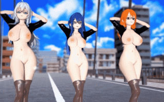 【黑丝制服 巨乳 跳舞 乳摇】新作-星野愛x娜美x艾莉莎 - SHAKE IT