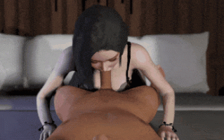 16[3D动态VAM] Vamonly：Missionary&フェラ 精致黑长直美人口交侍奉&传教士体位爆肏 [396M]