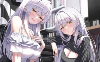 RJ01414002【みもりあいの】【全編ぐっぽり両耳奥舐め】思春期耳舐め症候群～耳舐め衝動が止まらなくなってしまった銀髪ダウナー双子と毎日ぐっぽり耳舐め性交after～ 