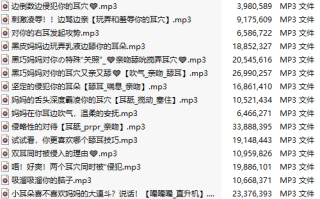 【中文音声】【十九部合一】#瑞珀_ripper 舔耳哄睡合集【MP3版】