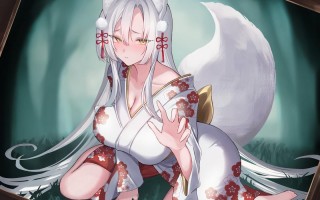 【迷路被狐妖捡到，只好以身相许啦😋】RJ01410701【小花衣こっこ】 狭間の世界で出会った銀髪お狐様と、寂しさ埋め合うえっちな同棲生活♪そして運命の五日後――。【KU100収録】