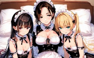 RJ01356258【まろねあいす】どすけべ三姉妹とのメイド性活！