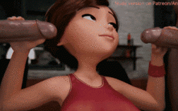 【口交 吞精 巨乳 双洞齐入 内射】Helen Parr - blowjob and creampie