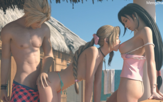 HydraFXX 10月新作：Aerith x Tifa x Cloud [425M][百度盘]