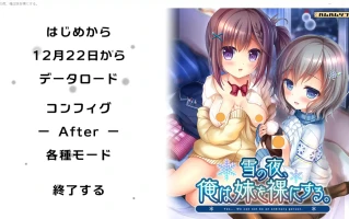 [ADV/汉化] 雪之夜,我将妹妹脱光衣服~雪の夜、俺は妹を菓にする。AI汉化版电脑 [3.3G]