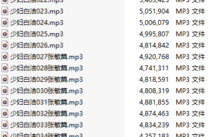 【千粉福利/白嫖/有声小说/神作/五十五集合一】少妇白洁系列合集【19个小时合集/MP3版/256M】