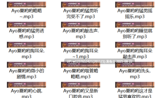 Ayo夏哟哟中文音声合集【874.47MB】