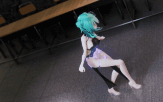 【跳舞 巨乳 乳摇】新作--YLAES - 射在miku身上~❤