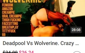 【驴哥精选】外网极品cos女神Mollyredwolf 极致4K画质! 《死侍VS金刚狼》（度盘/原片/无码/8.23G）