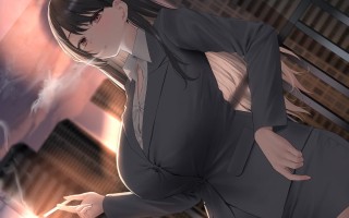 （逆NTR）与烟瘾很重的女上司的公司内不伦生活~【柚木つばめ】