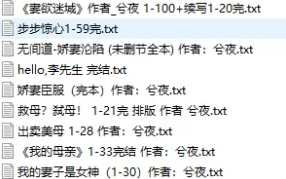  兮夜作品合集 绿母绿妻 附目录  作者:兮夜 [已完结 9本]
