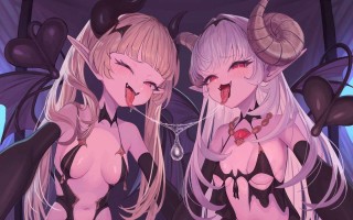 【被雌小鬼魅魔×2抓走当奴隶力🥵】RJ01375242【山田じぇみ子】【雲八はち】飼い主のサキュバスから無限にルーインドオーガズムで搾り取られるオナサポ