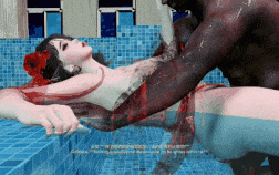 【4K/无修/无水印】新作-牛头人爱好者-卷毛大骚逼-泳池NTR-4K