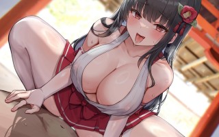 RJ01284804【麦咲輪紫葵】失敗ばかりのオドオド巫女JKがどすけべ幽霊に乗り移られて…処女なのに神主精子でお◯んこお清めえっち