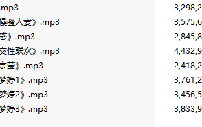 【粉丝福利/白嫖/激情骚麦/8部合一】【MP3版】【中文】【032-039】