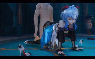 【3D/步兵】HeXi茉莉 千织X闲云X甘雨X申鹤sex [1V/6.5G]