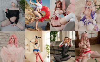 美少女Coser系列：Donna Loli~三点粉欧美御姐，五官立体，肉腿很舒服【8套-264M】