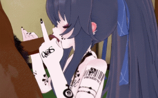 【剧情/ntr/内射/口交/群p/潮吹】蔚蓝档案憂与黑人约炮app（8分钟）