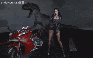 【3D动画/andywongusa】被恐龙追赶的都市女郎 [269M]